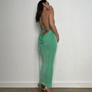 Melani the Label Ciana Gown, Size Medium, Green